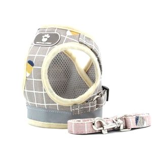 Pet Small Dog Cat Harness And Leash Set Reflective Vest Chest Strap Small (R1)